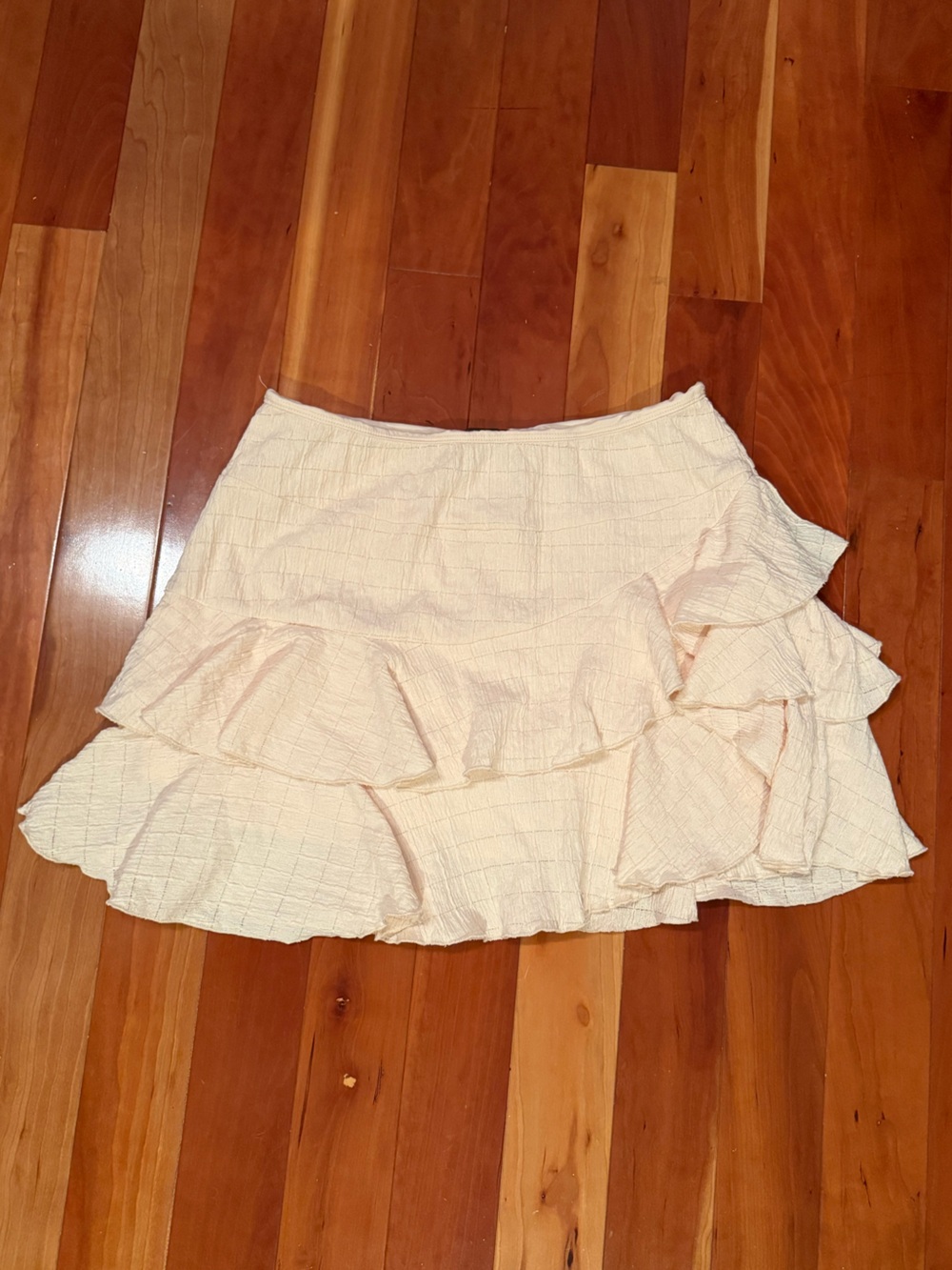 wild fable Cream Ruffle-Tiered Women’s Skirt